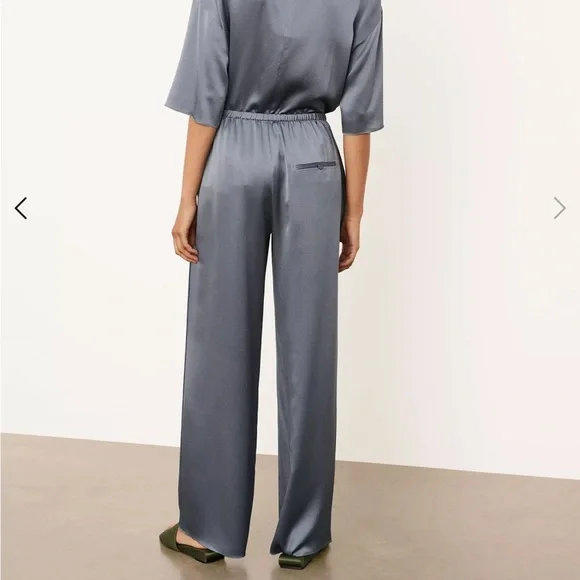 Vince Satin Drawstring Pajama Style pants Small - Picture 3 of 4